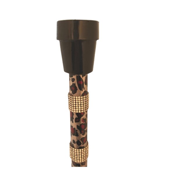 Red Cheetah Diamond Cane - Picture 6 of 6